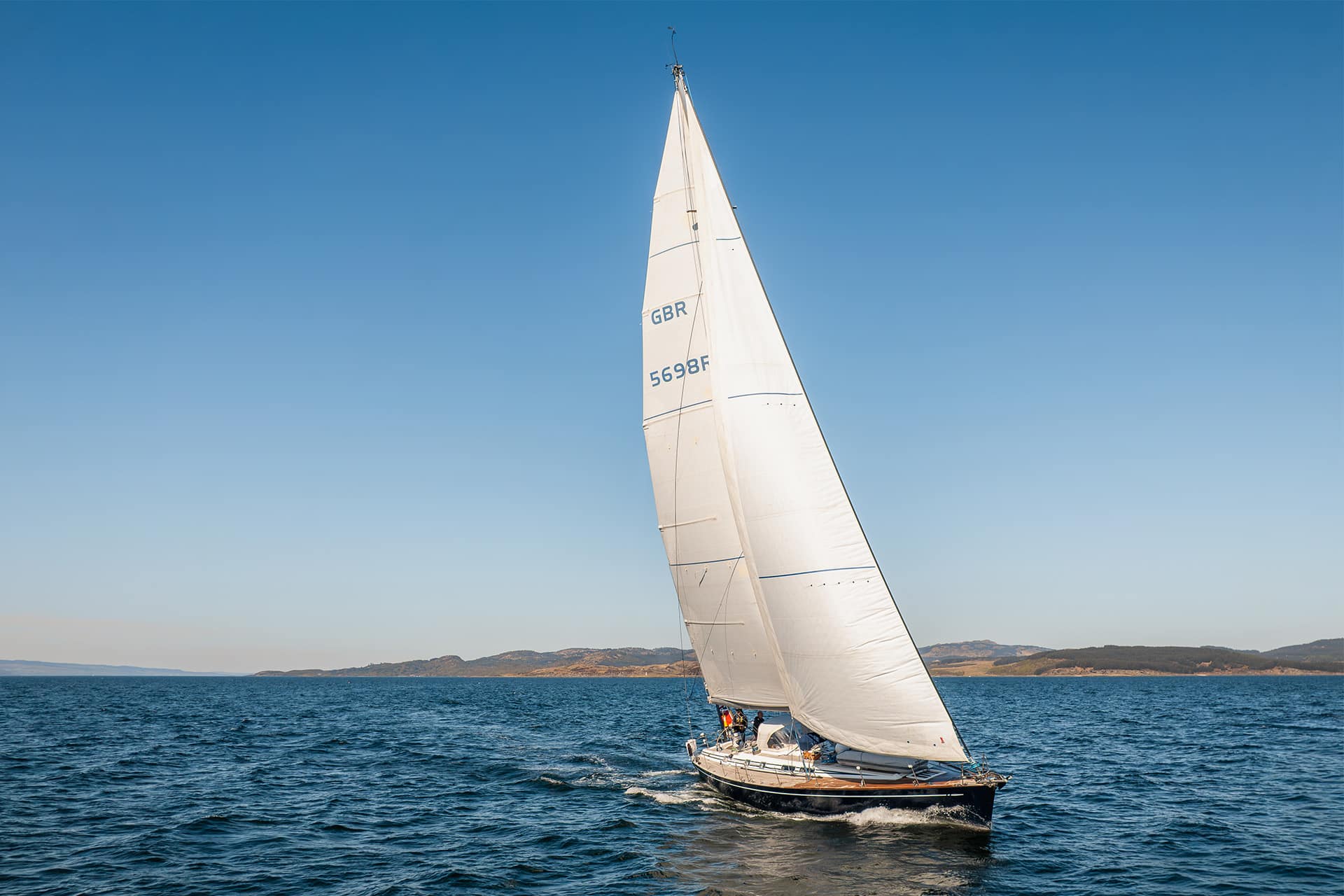 Noonmark VI adventure yacht sailing underway firth of clyde and hebrides