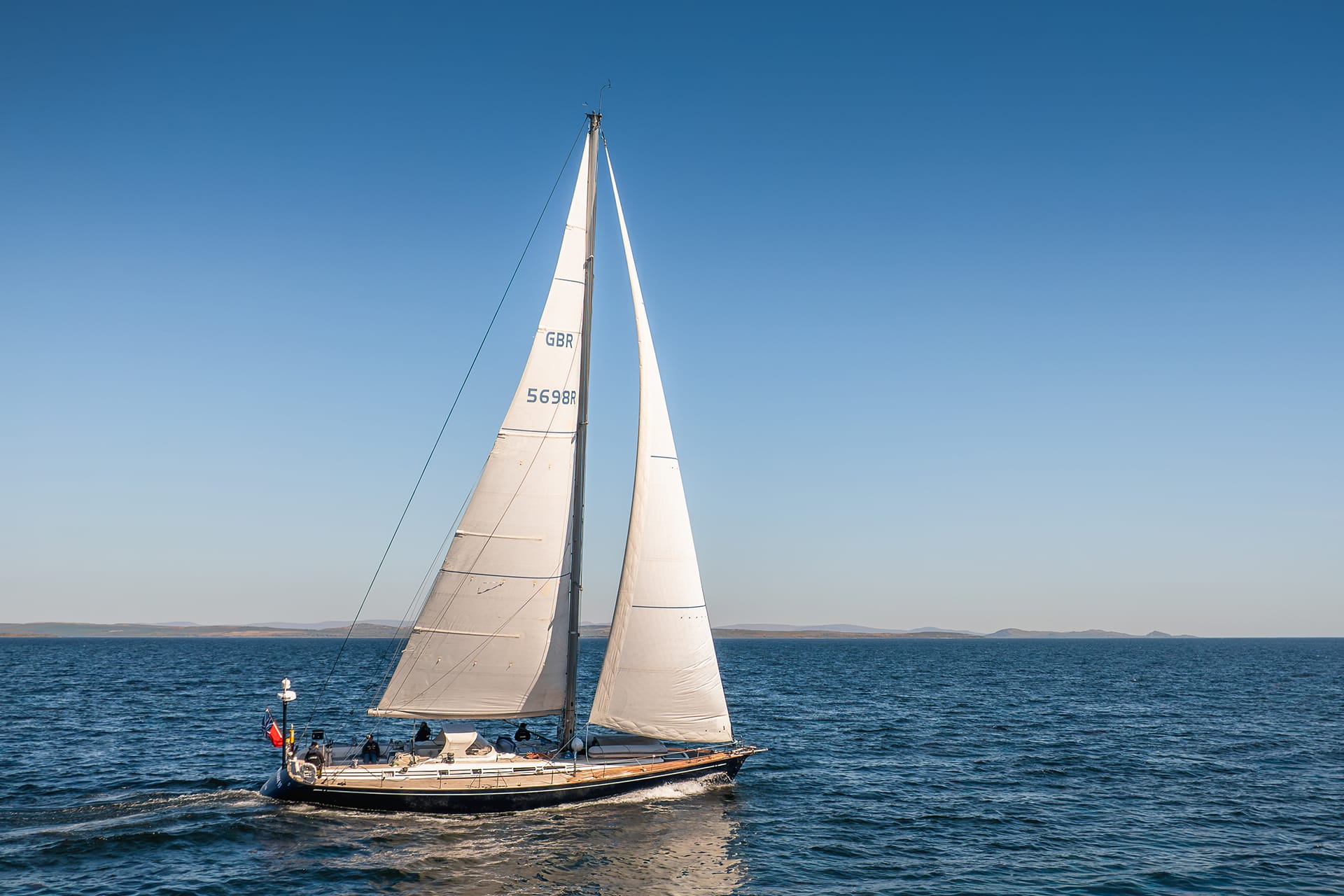 Noonmark VI adventure yacht sailing underway open sea Scotland