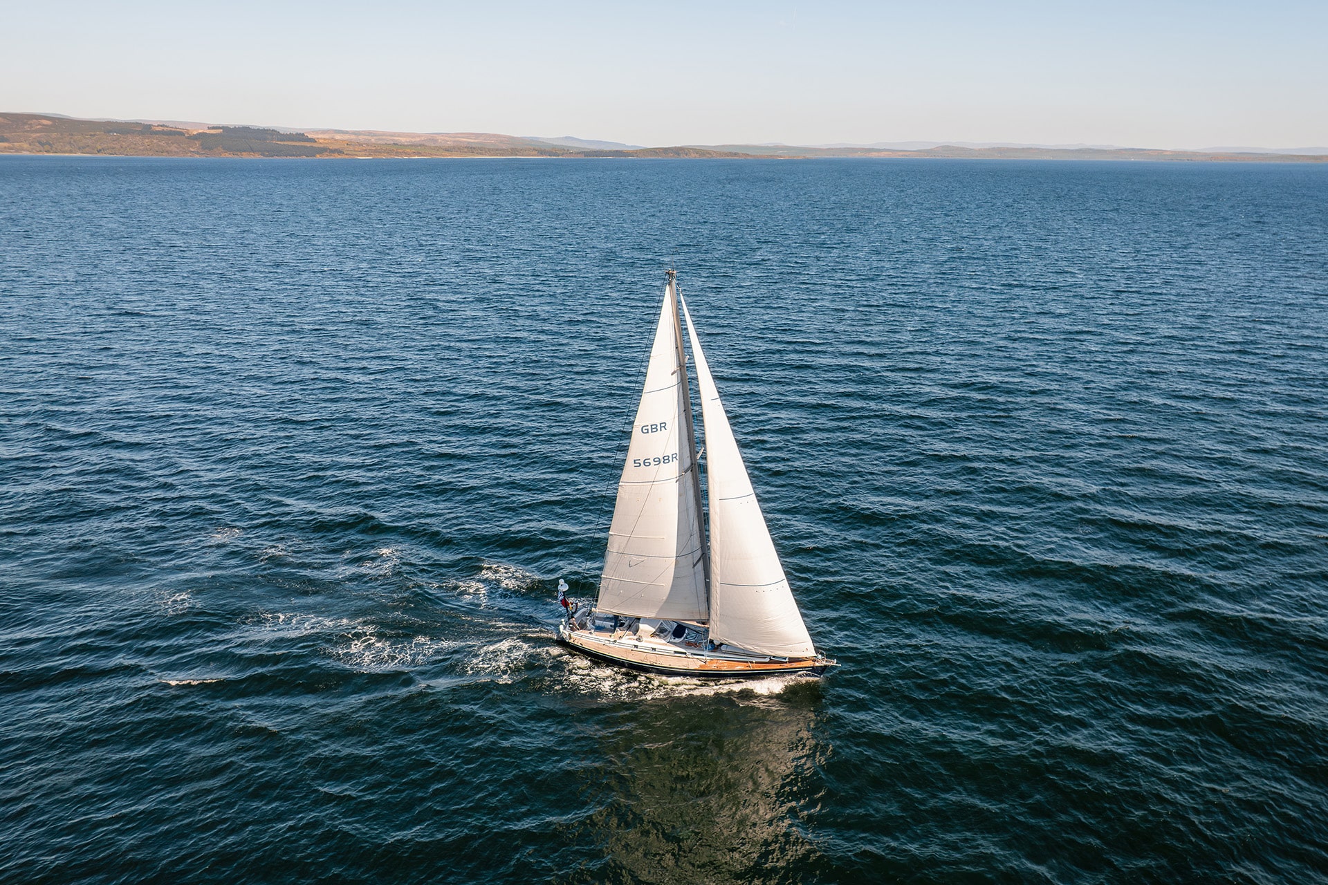 Noonmark VI adventure yacht underway sailing open ocean