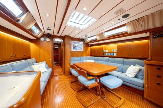 Noonmark VI saloon onboard below deck