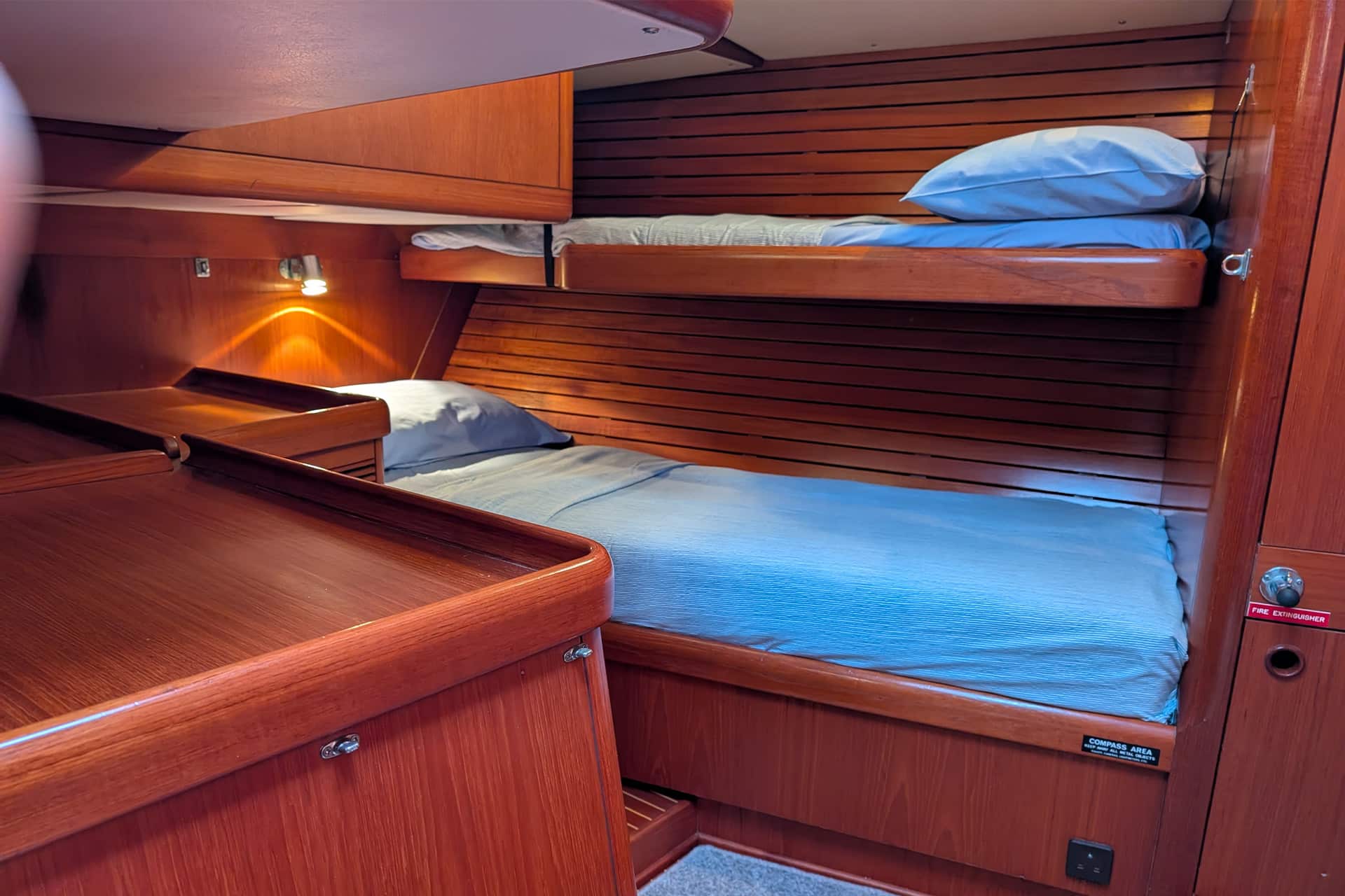 Noonmark VI twin cabin onboard below deck
