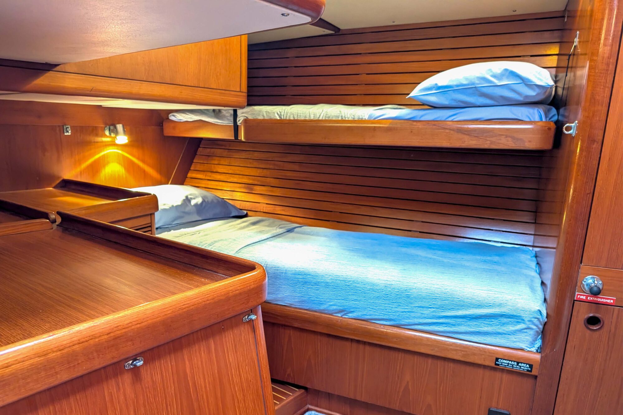 Noonmark VI yacht onboard interior cabin