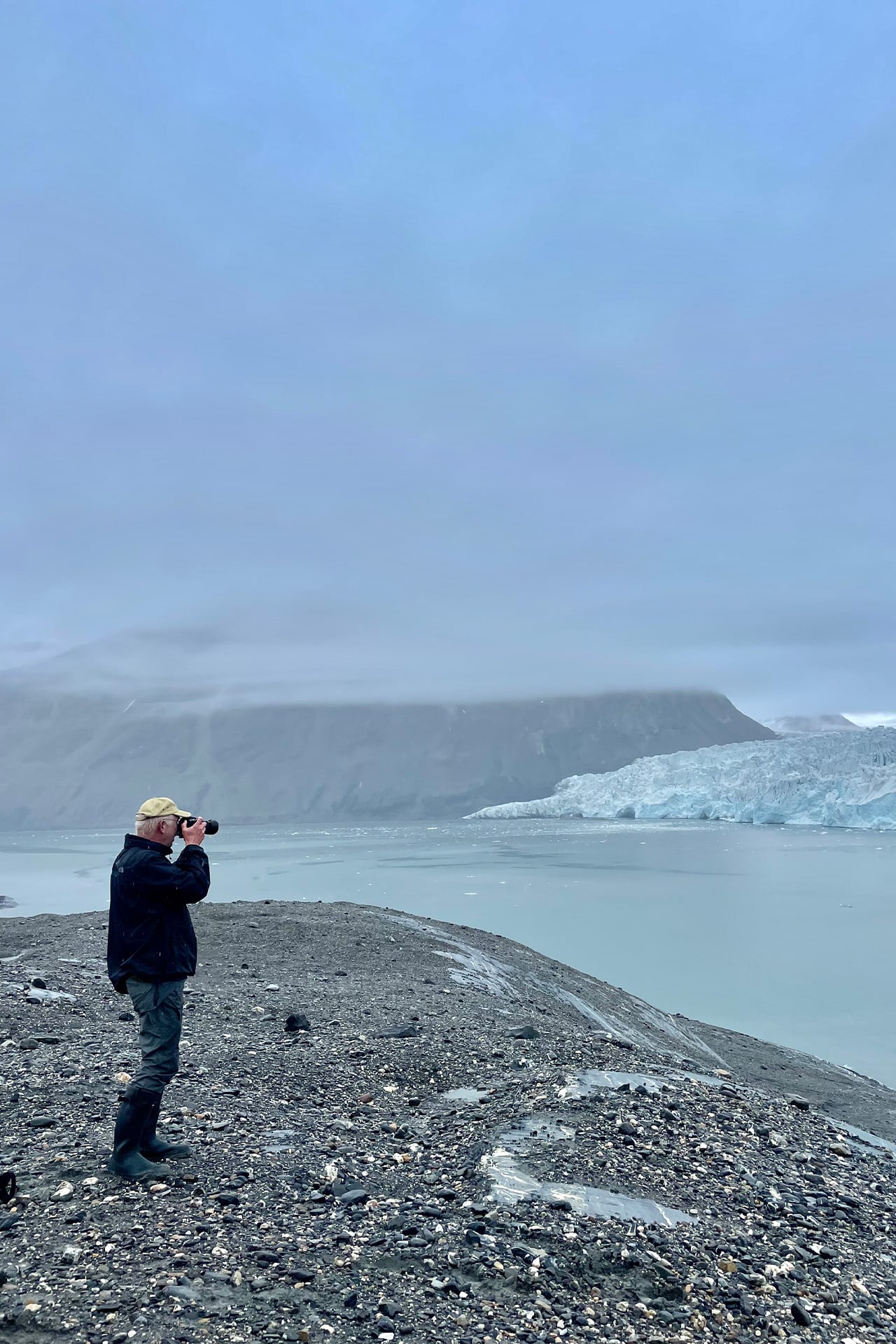 Noorderlicht guest exploring ashore Arctic Svalbard