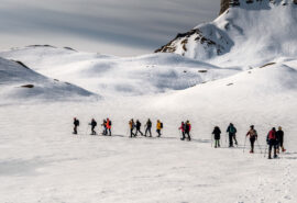 Noorderlicht guests Arctic spring snowshoe Svalbard