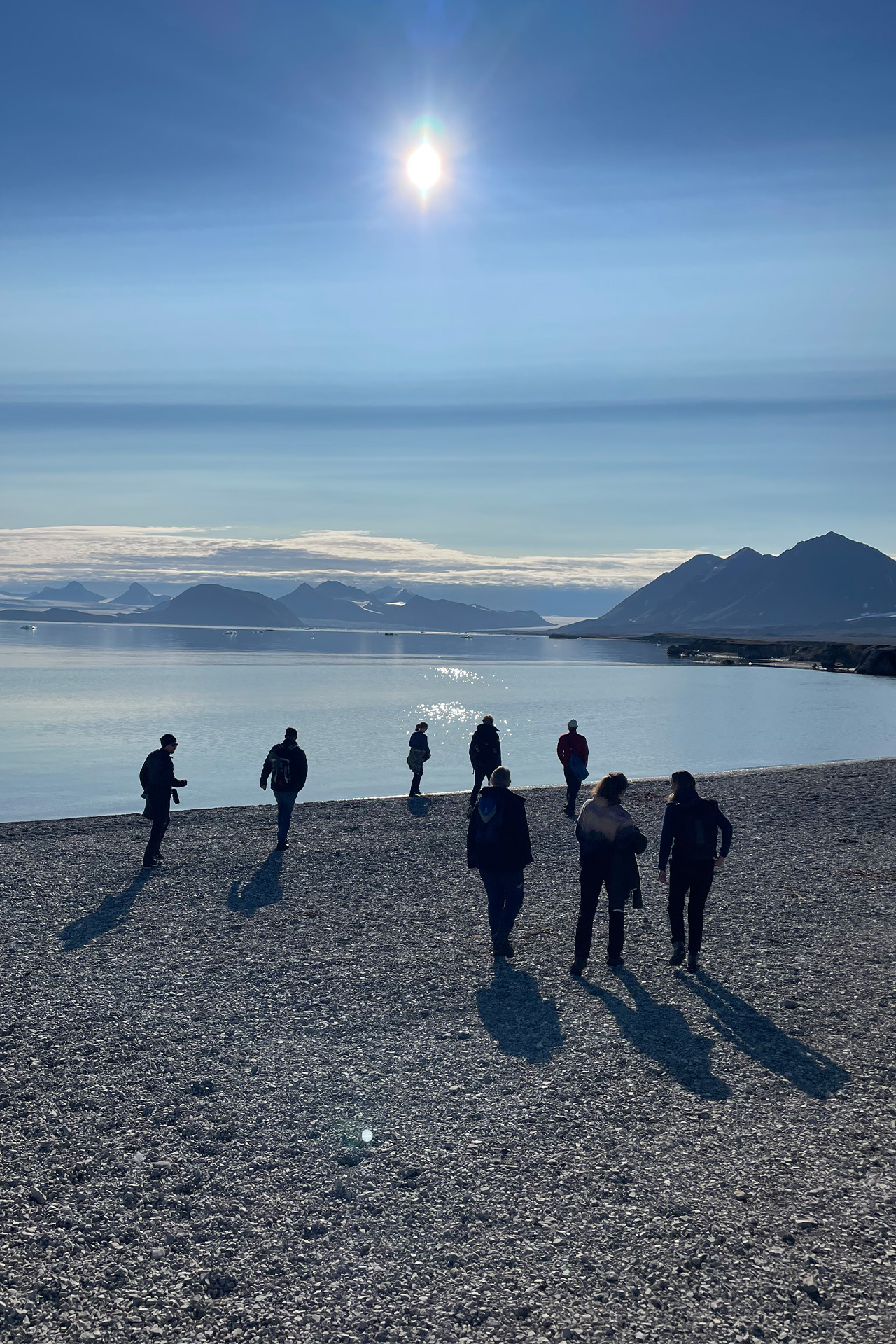 Noorderlicht guests exploring ashore Arctic Svalbard adventure