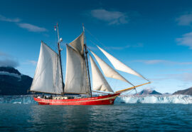 Noorderlicht tall ship sailing Arctic Svalbard summer