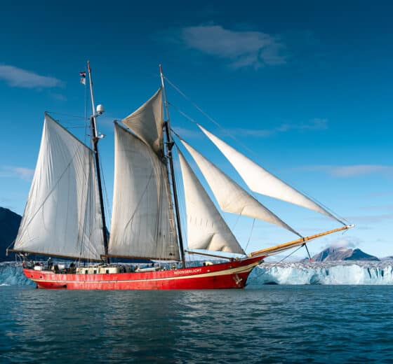 Noorderlicht tall ship sailing Arctic Svalbard summer