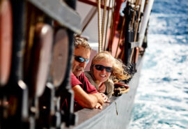 Oosterschelde guests at sea
