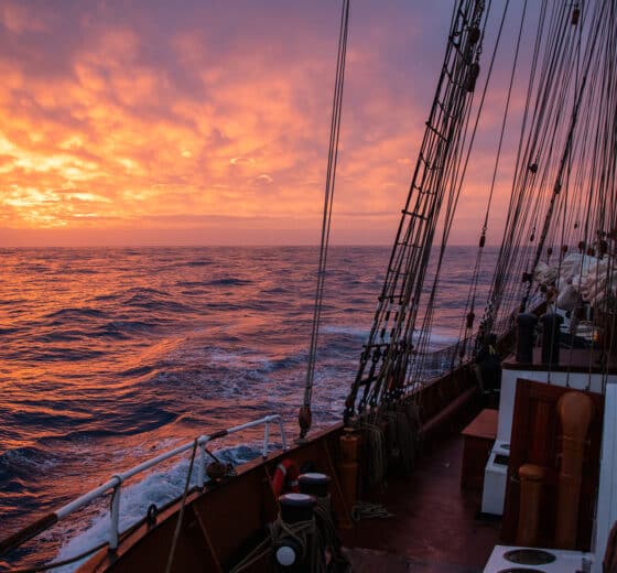 Oosterschelde sunset views on deck