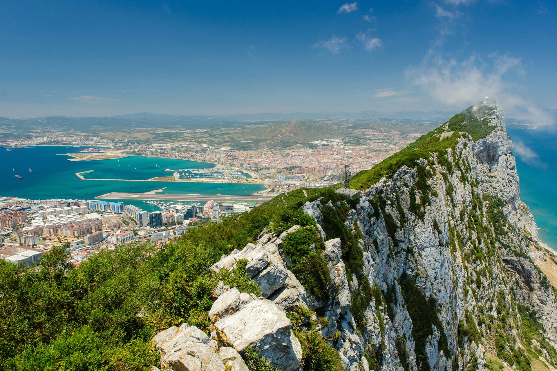 Sailing the Gibraltar Strait from Portugal to Spain