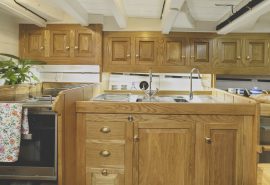 Pellew boat galley kitchen