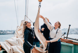 Pellew guests onboard women sailors
