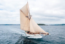 Pellew pilot cutter underway full sail