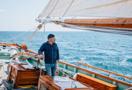 Pellew skipper Luke sailing