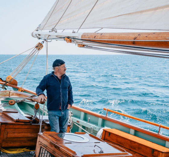 Pellew skipper Luke sailing