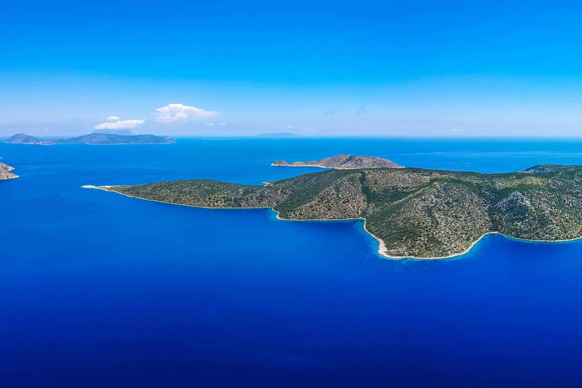 Peristera island located close to Alonnisos in Sporades, Greece