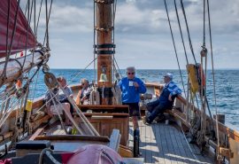Pilgrim with Guests on board - Ian Kippax