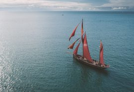 Pilgrim-aerial-fullsail-sea
