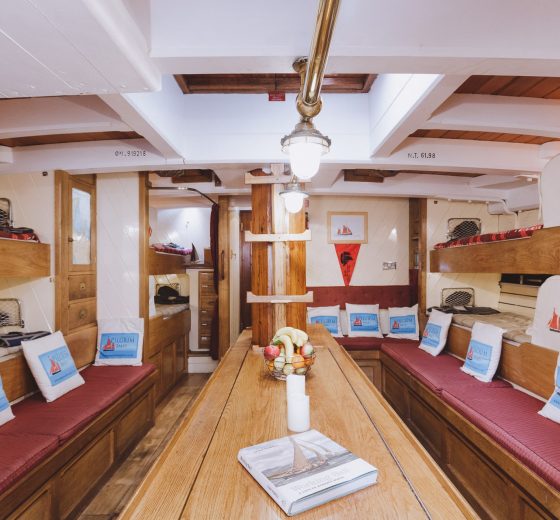 Pilgrim boat below deck