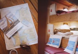 Pilgrim of Brixham bunk-desk-map