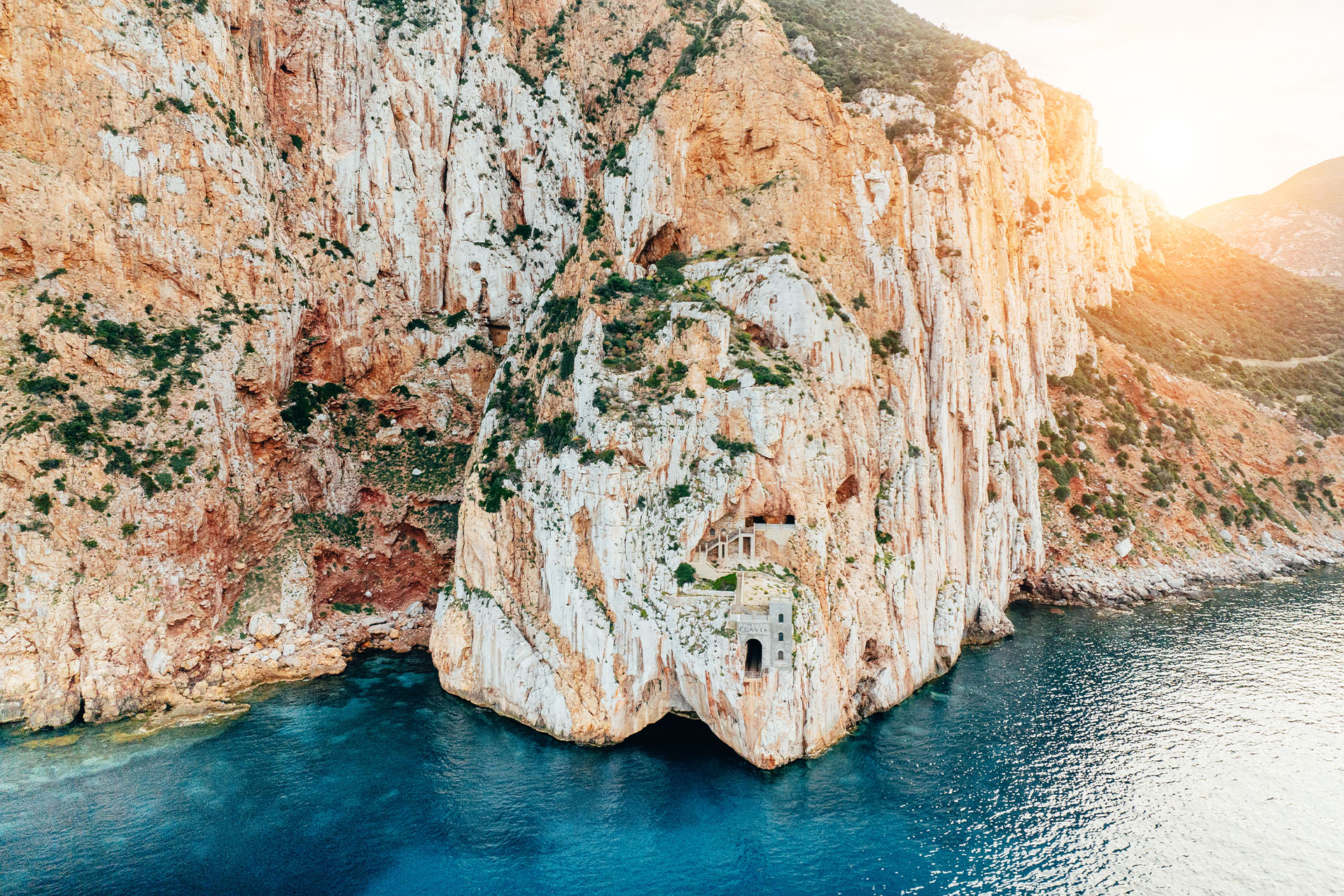 Porto Flavia, Sardinia coastline, Italy