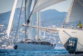 Rhea bows sailing