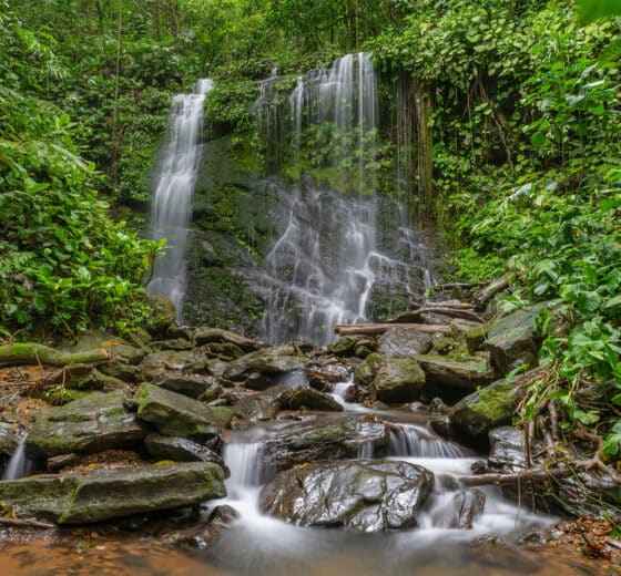 Rainforest waterfalls at Carmen, Costa Rica