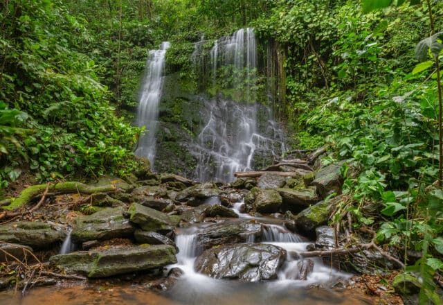 Rainforest waterfalls at Carmen, Costa Rica