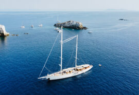Rhea anchored Mediterranean