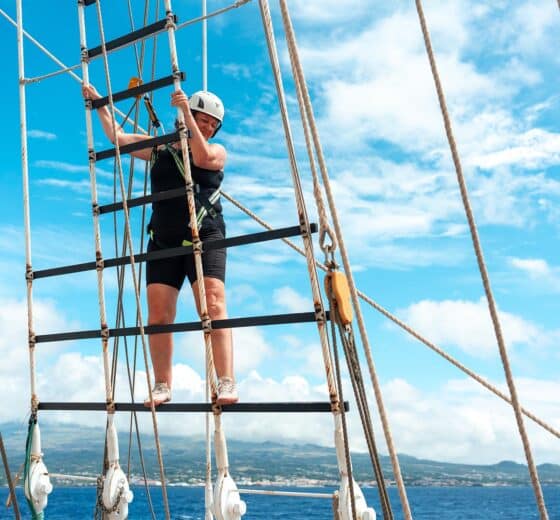 Santa Maria Manuela guests climbing rig