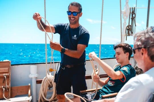 Santa Maria Manuela guests tying knots
