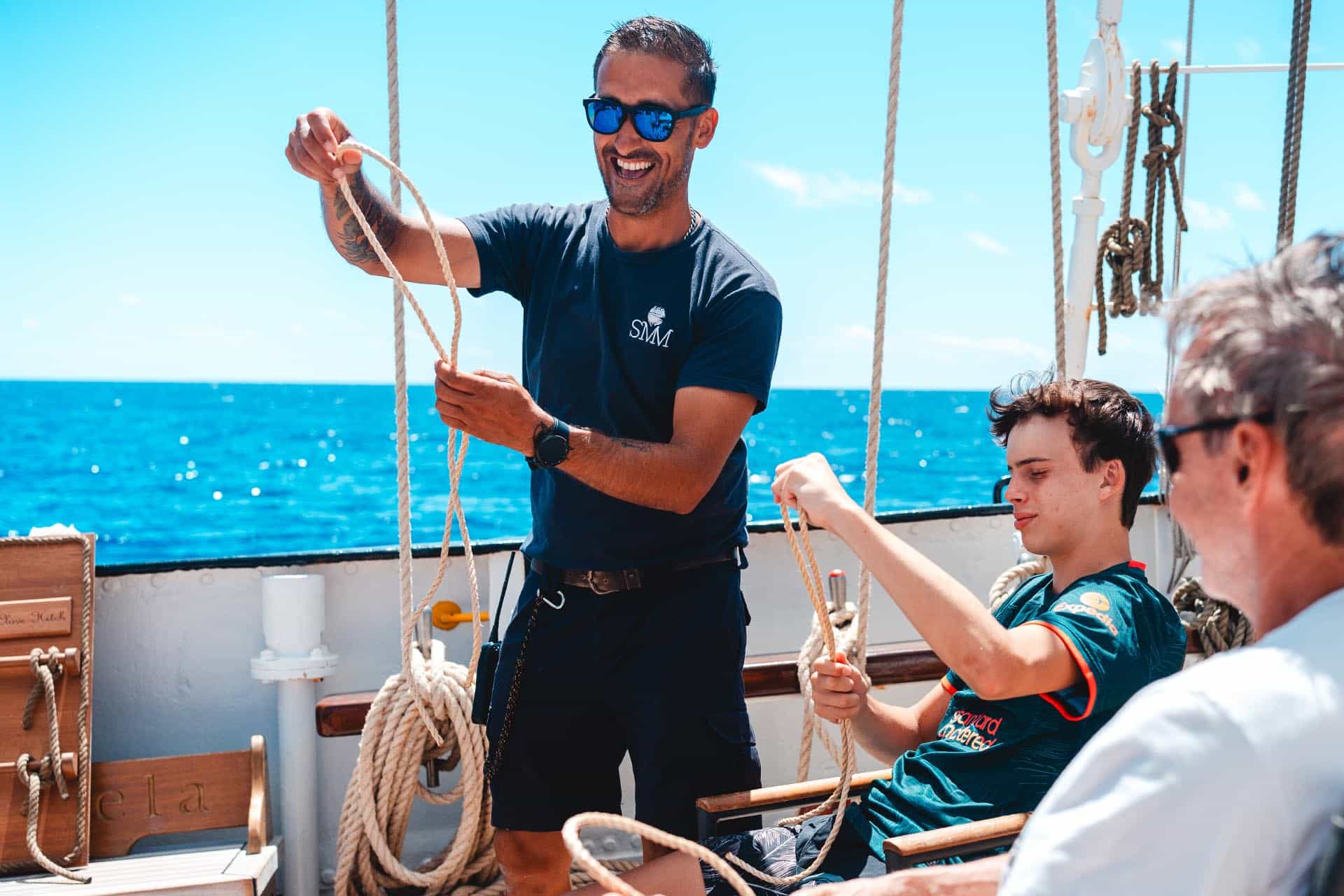 Santa Maria Manuela guests tying knots
