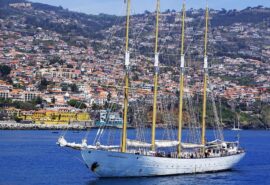 Santa Maria Manuela on anchor