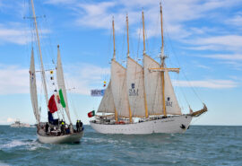 Santa Maria Manuela sailing at the escale à sète festival, France