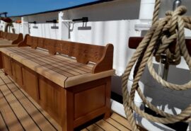 Santa Maria Manuela seating on deck