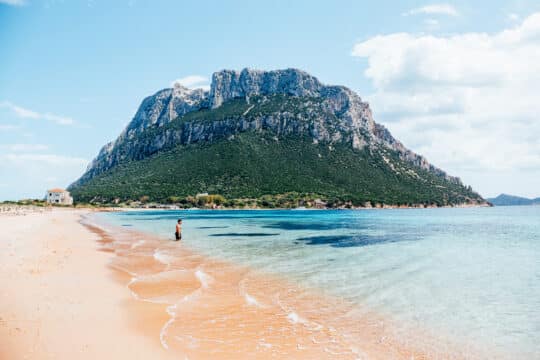 Sardinia view of beach in La Maddalena islands, Italy