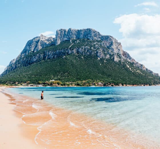 Sardinia view of beach in La Maddalena islands, Italy