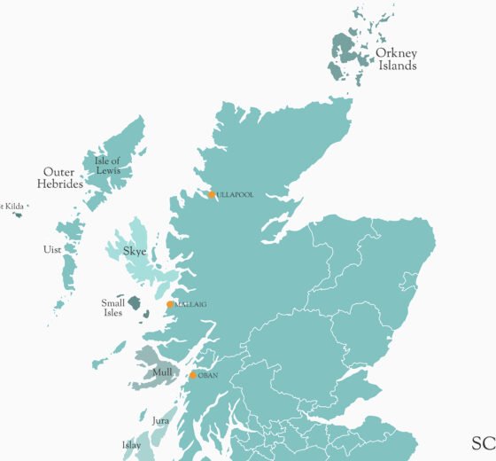 Scotland Sailing Map