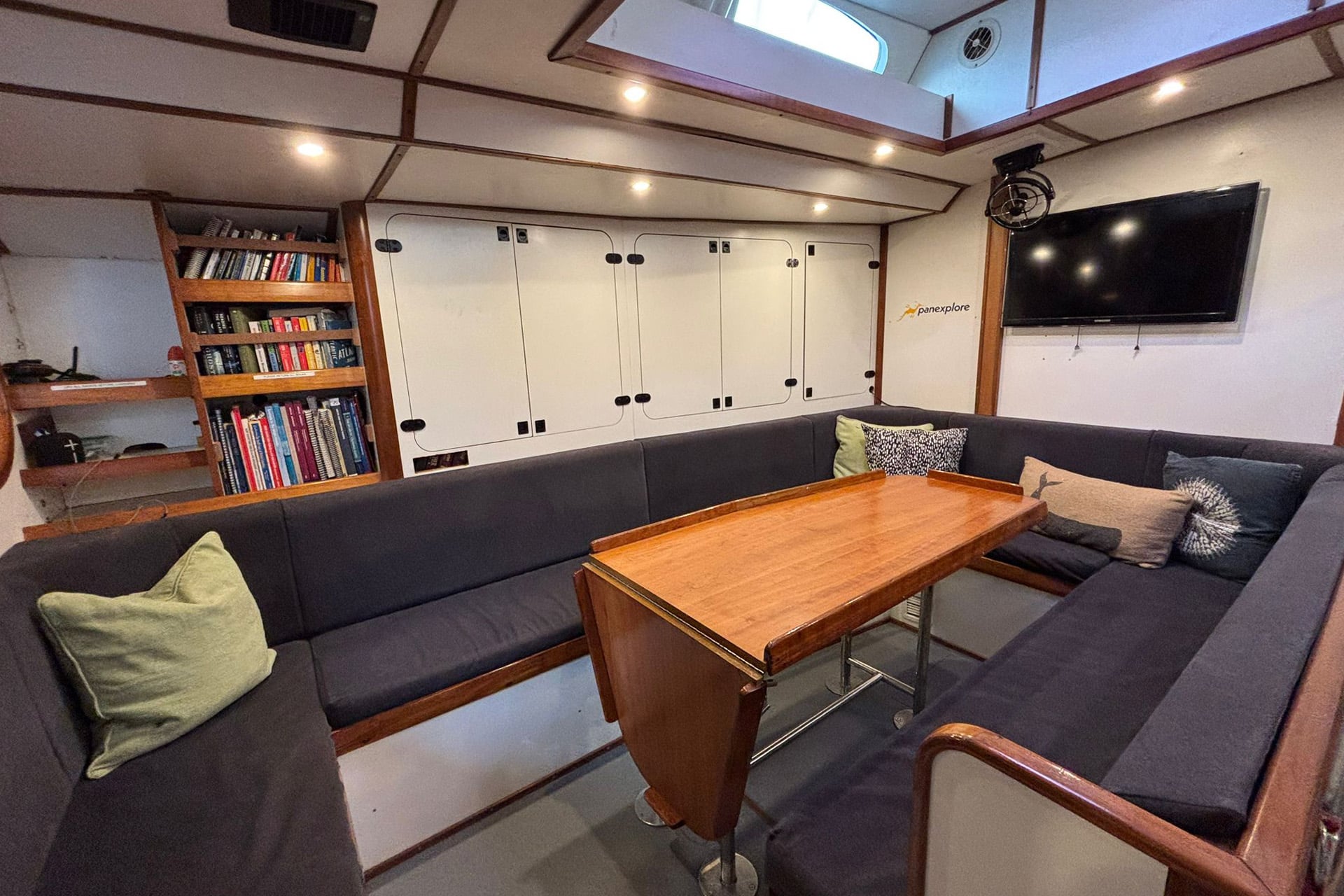 Sea Dragon onboard below deck view of interior saloon