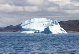 Sea Dragon view of iceberg in Ilulissat Icefjord, Greenland