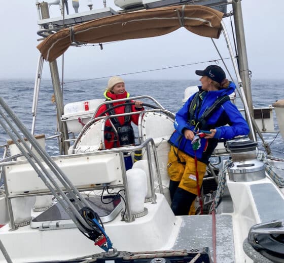 Sea dragon guests underway adventure crossing sailing open ocean -