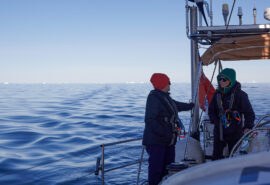 Sea dragon yacht underway in calm waters guests