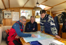 Steady guests onboard navigation Scotland Hebrides
