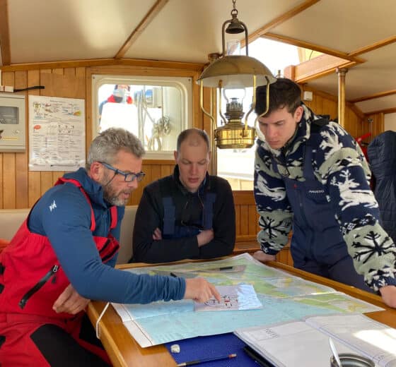Steady guests onboard navigation Scotland Hebrides