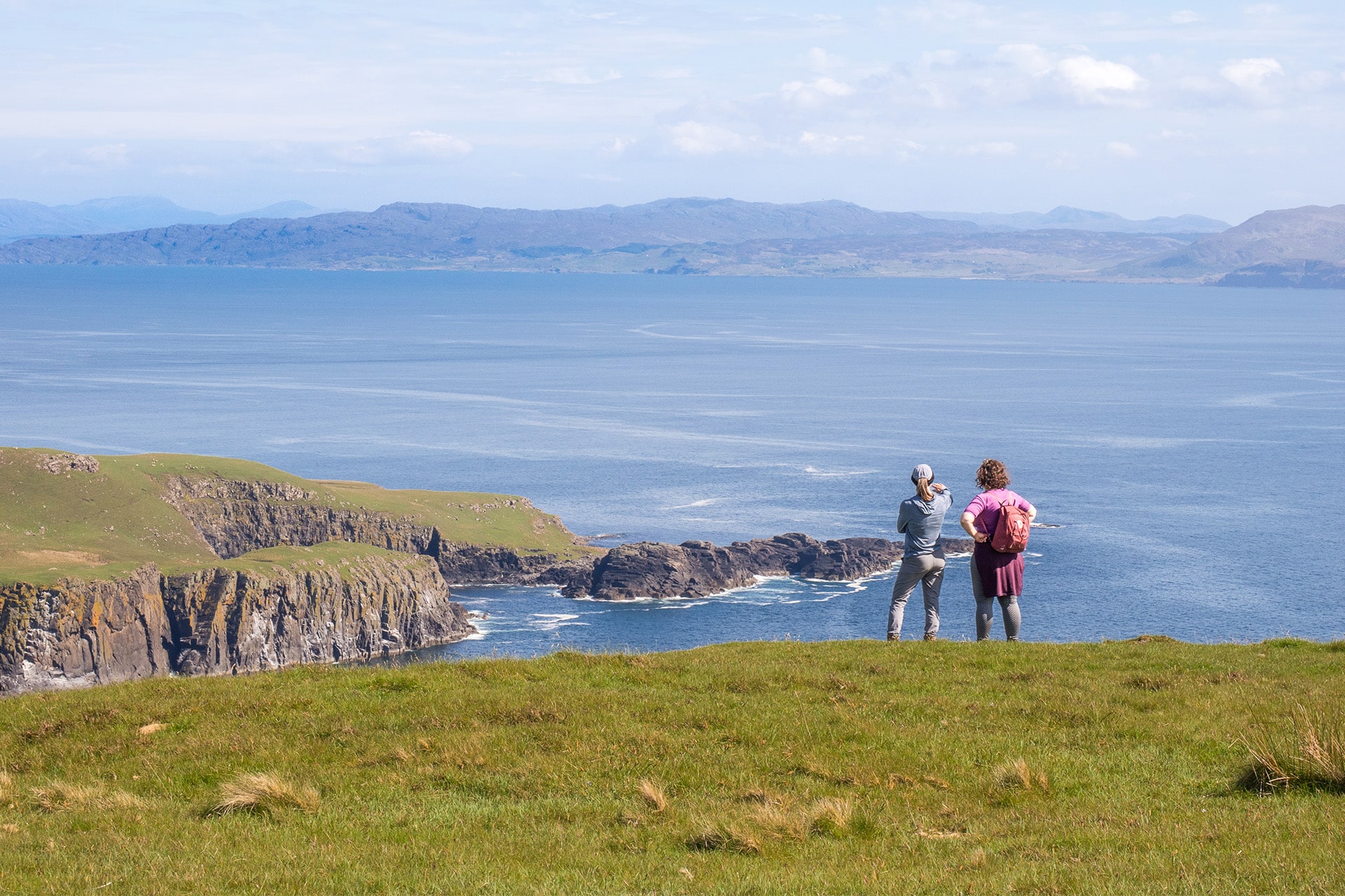 Steady guests walking in the Inner Hebrides Walk and Sail