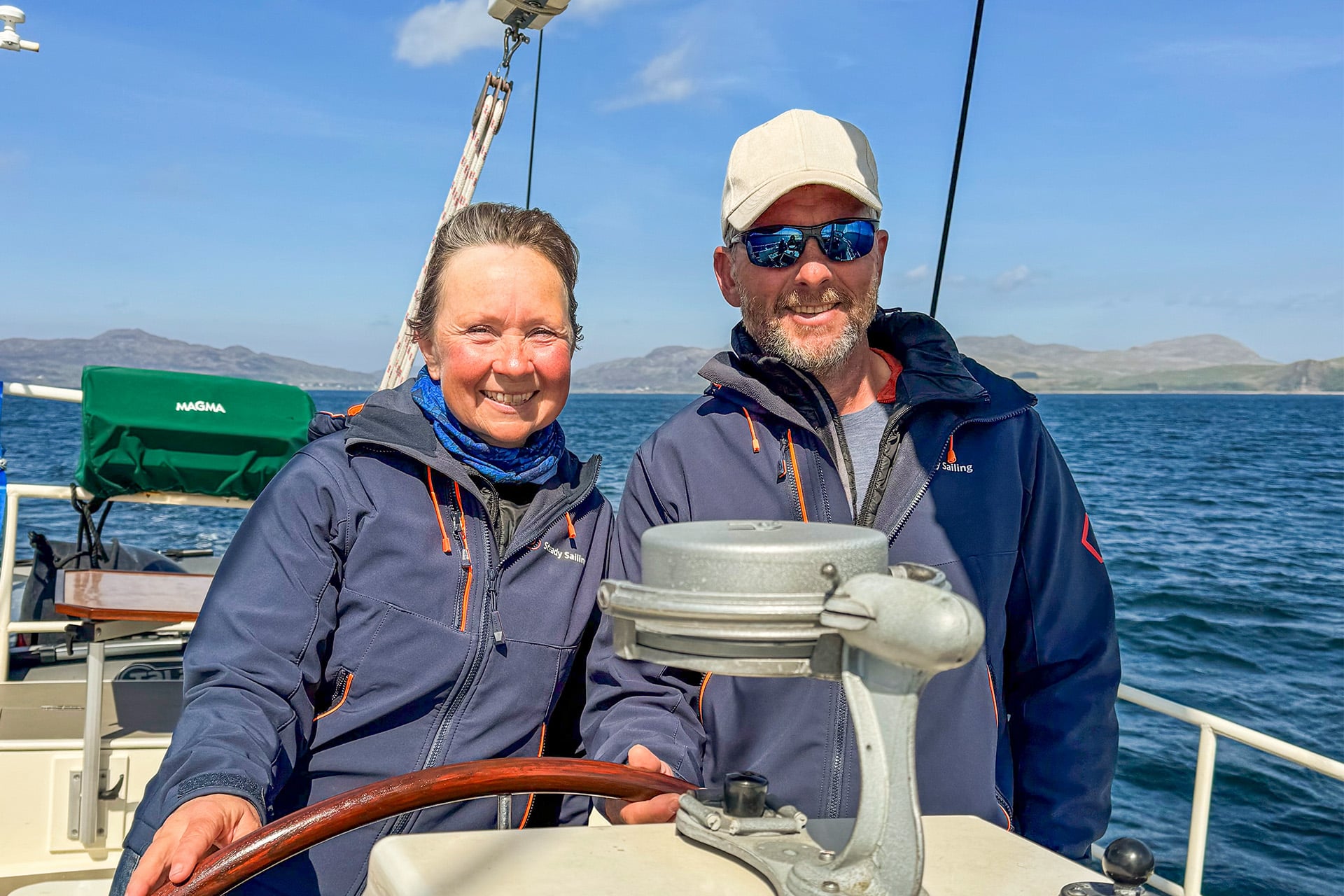 Steady owners Jan Willem and Marielle at helm