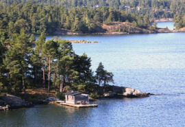 Stockholm archipelago view of islands