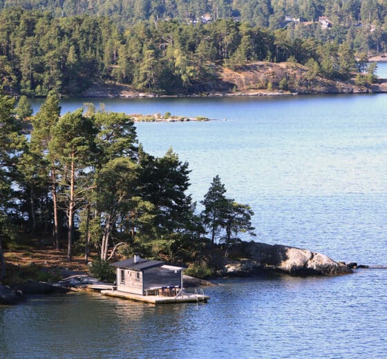 Stockholm archipelago view of islands