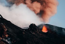 Stromboli Volcano at night Aeolian Islands