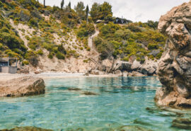 Swimming lagoon in Zante, Zakynthos, Ionian islands Greece